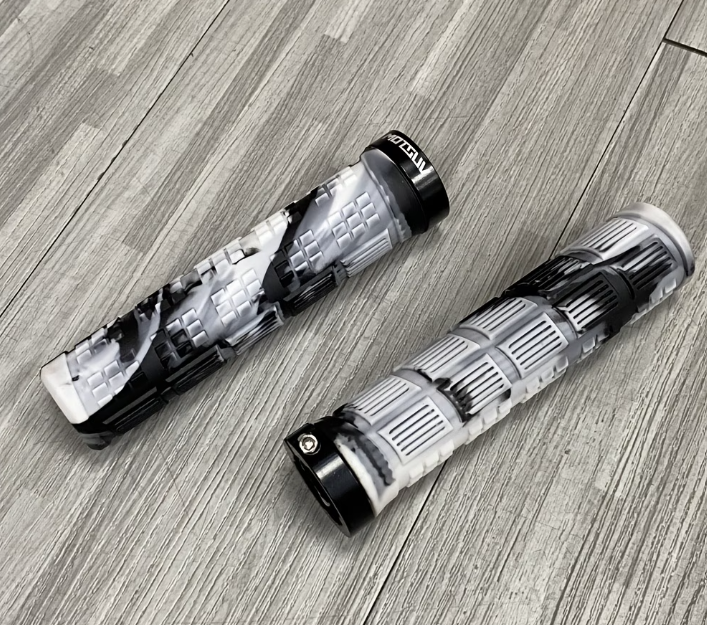 Låsbara Handtag med Aluminiumringar för Cykel & Elsparkcykel (Halkfria)