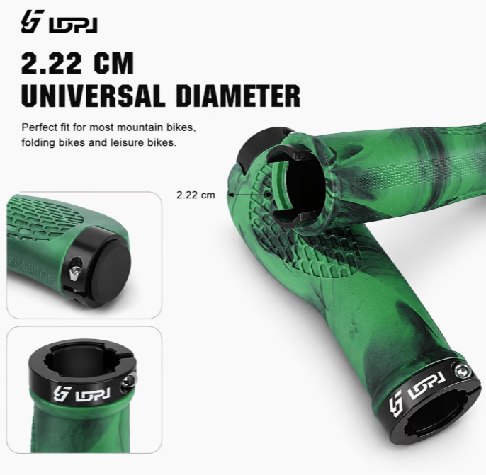 Ergonomiska Komfort-Styrehandtag med Handledsstöd & Låsringar (Universal)