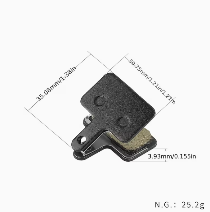 Bromskit 140 mm för KuKirin (G2, G3, G4) – Bromsskiva & Bromsbelägg