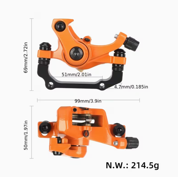 Bromsok / Skivbroms för KuKirin G2 & G4 (Orange) – Originalkvalitet